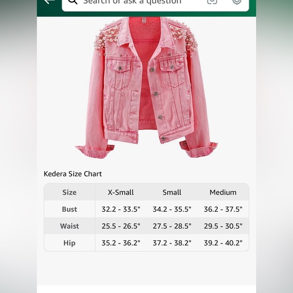 NWT Pink Pearl jacket - Picture 9 of 9